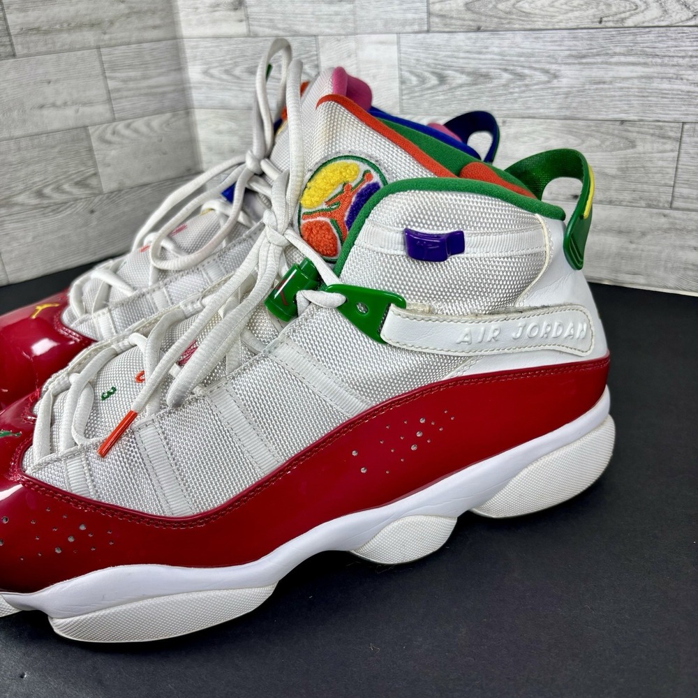 Nike Air Jordan 6 Rings CW7003-100 MultiColor Sneakers Size 13 2019 - Picture 12 of 16